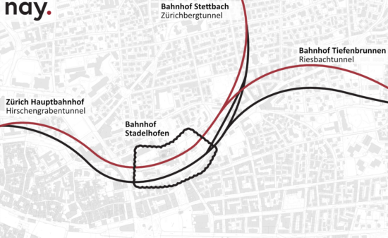 Referenzbild vom Projekt Bahntunnel 4. Gleis Zürich Stadelhofen