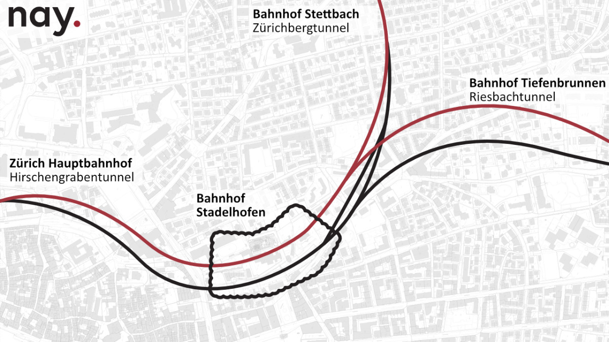 4. Gleis Bhf ZH-Stadelhofen inkl. Riesbachtunnel, Zürich ZH